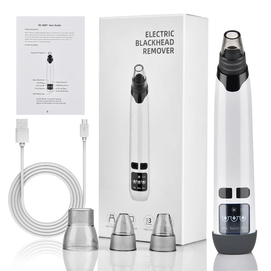 Beauty Electric Blackhead Remover – Vacuum Suction Facial Cleaner for Clear, Smooth Skin