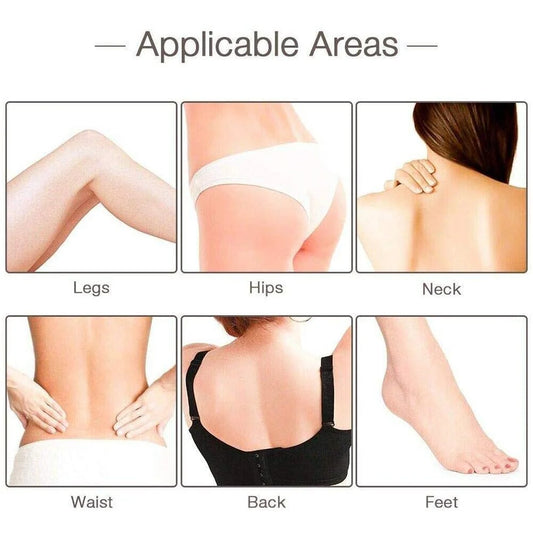 Electric Handheld Wave Vibration Massager β Mini Electric Body Massager (English Blue)