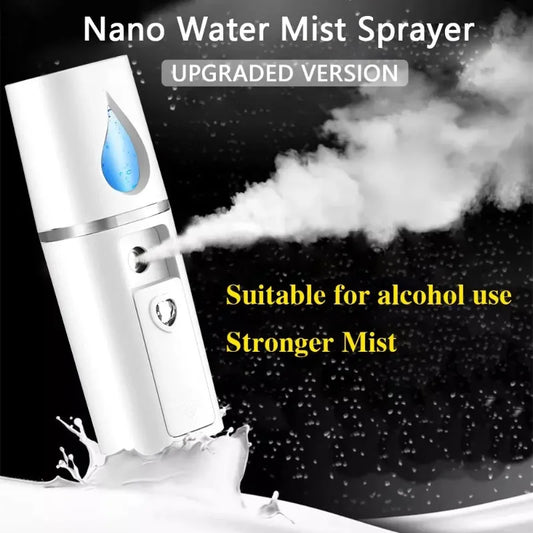 Mini Facial Nano Mist Sprayer – Portable Rechargeable Face Steamer & Humidifier