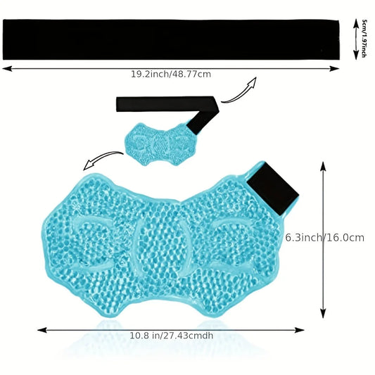 Ankle/Sports Foot Ice Pack – Hot & Cold Gel Pack with Adjustable Strap for Foot & Myofascial Relief