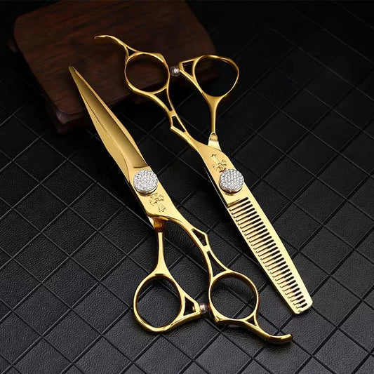 Salon 6.0 Professional Hair Scissors Set – Hair Cutting & Thinning Barber Shears