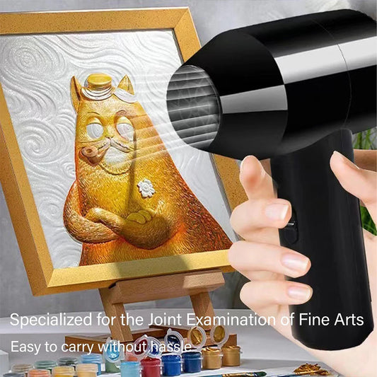 Quiet Cordless Hair Dryer – Small, Portable USB Charging Quick Dryer with Art-Inspired Design