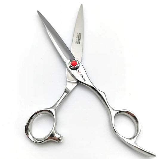 JOHN VG10 Professional Hairdressing Scissors – 5.5"/6.0" Cutting & Thinning Shears with Pink Crystal Rock Screw