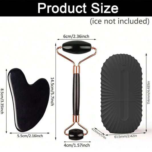 1/2/3PCS Ice Face Roller Set – Facial Skincare Massage & Lifting Tool Kit