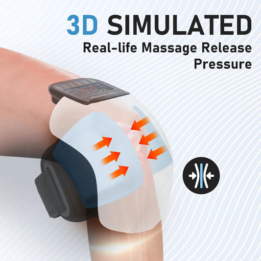 Electric Infrared Heating Knee Massager – Air Pressure & Vibration Therapy for Knee Pain Relief and Rehabilitation