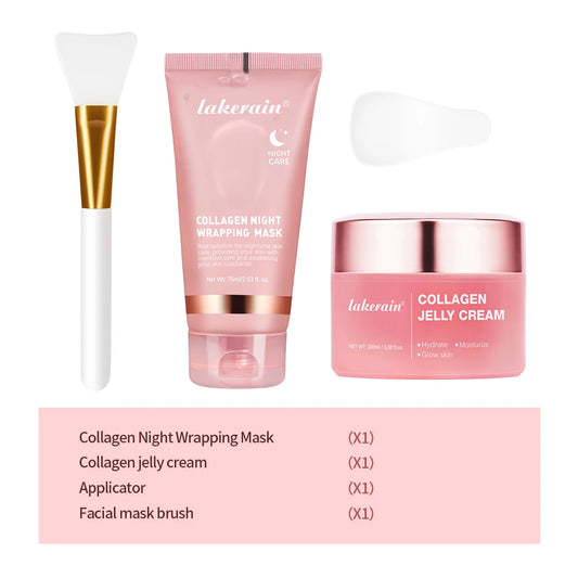 Collagen Jelly Cream – Hydrolyzed Collagen Overnight Facial Mask