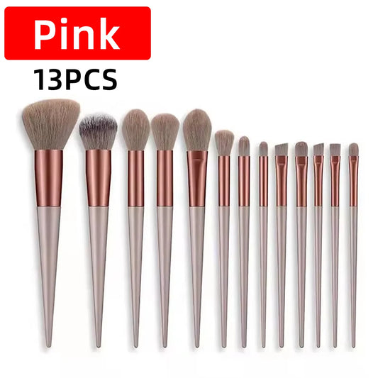13pcs Makeup Brush Set with Storage Bag – Soft Brushes for Eyes, Cheeks & Face