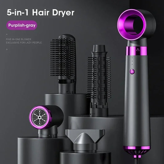 5-in-1 Electric Hair Dryer Styling Set – Multifunctional Straightener, Curler & Blow Dryer