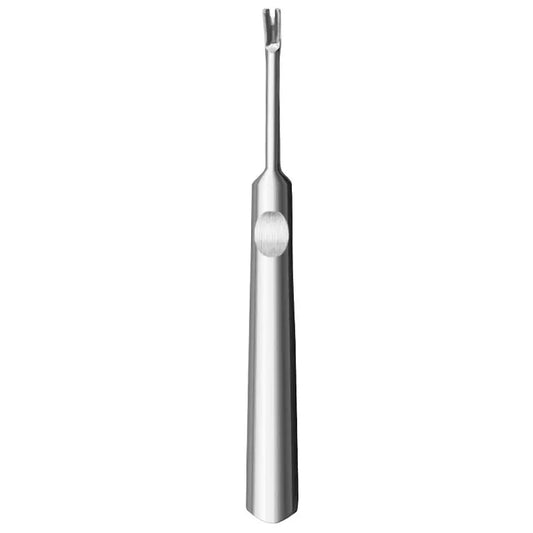 V-Shaped Dead Skin Remover Tool – Stainless Steel Cuticle Pusher, Fork & Nail Scrubber
