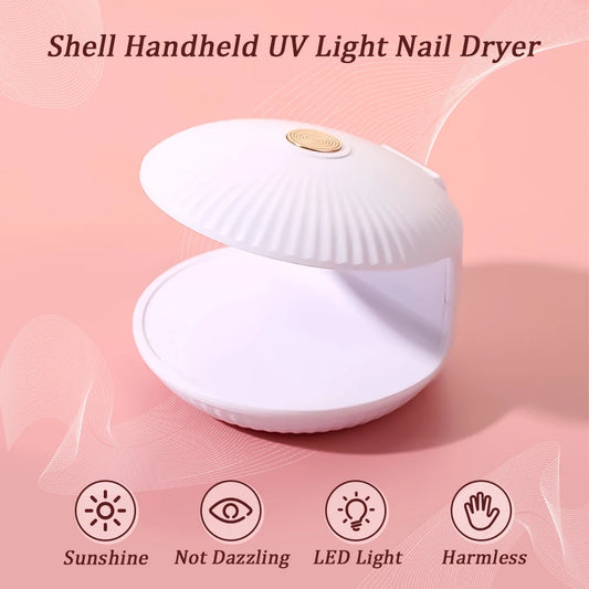 Portable Mini UV LED Nail Lamp – USB Manicure Lamp with 5 Beads for Quick Drying