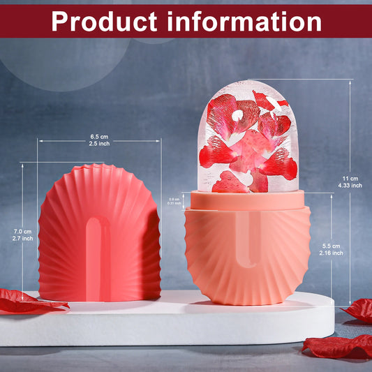 Ice Face Roller – Silicone Ice Cube Beauty Massager for Puffiness & Pore Care