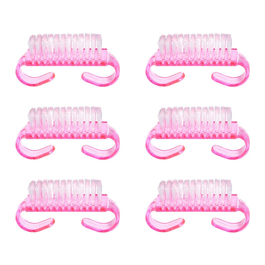 1/5/20Pcs Pink Acrylic Nail Brushes – Soft Dust Remover Tools for Manicure & Pedicure
