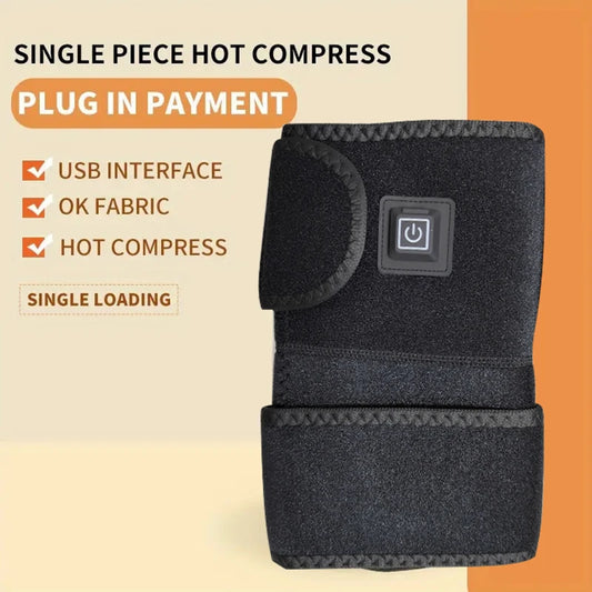 Heated Knee Brace Wrap – Electric Heating Pad with 3 Adjustable Temperature Levels