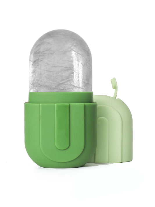 Back Shape Upgraded Face & Eye Ice Roller – Reusable Silicone Facial Massager