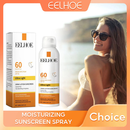SPF 50 Sunscreen Spray – Waterproof UV Protection Mist for Face & Body