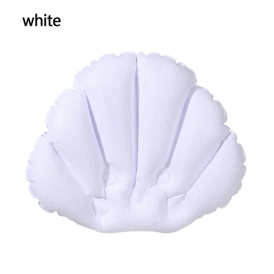 Inflatable Bath Pillow – Soft Spa Neck Support with Suction Cups