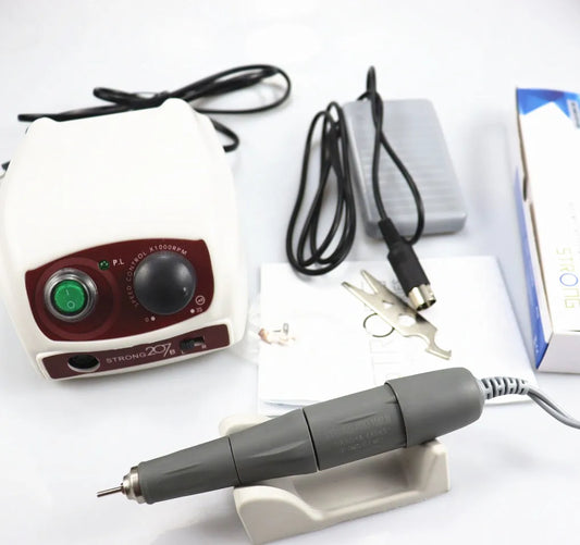 STRONG 210/207B Nail Drill Machine – 65W 50,000RPM Professional Manicure & Pedicure Tool (PRO 105LN)