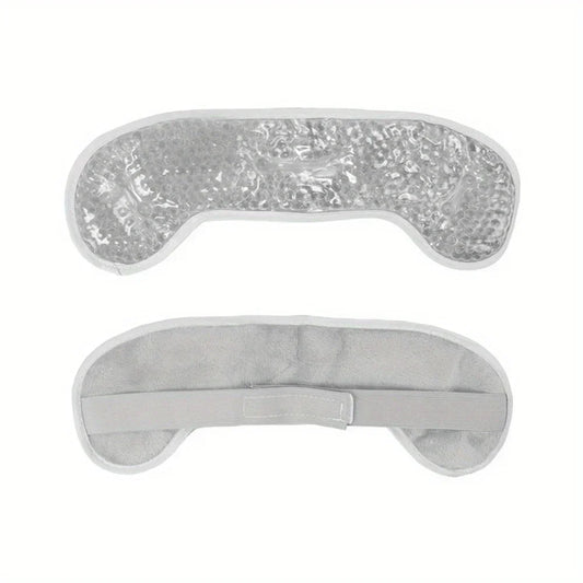 Hot/Cold Gel Bead Migraine Wrap – Ice Pack with Soft Plush Backing for Headache & Stress Relief