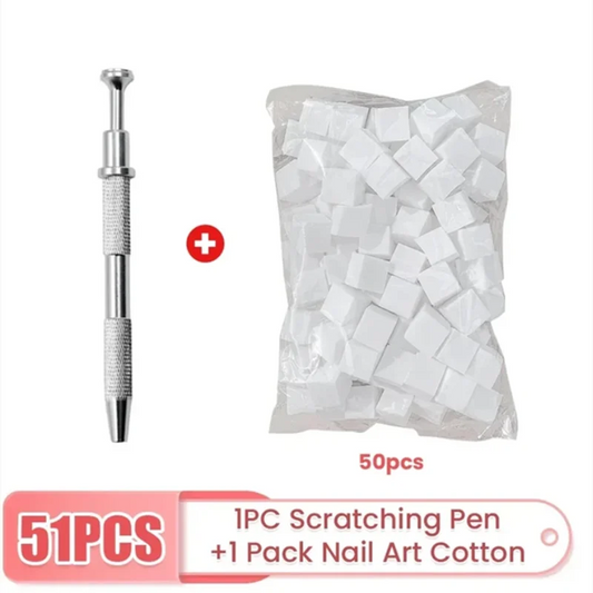 50/150PCS Sponge Gradient Nail Art Stamper Set – Manicure Tools for Gel Polish, Glitter & Color Blending