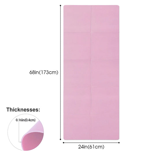 4MM Thick EVA Yoga Mat – Anti-slip Fitness Mat for Yoga, Pilates & Home Workouts