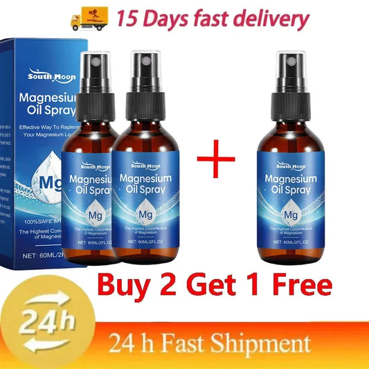 Organic Magnesium Oil Spray – 100% Natural Body Relaxation & Muscle Care (60ml)