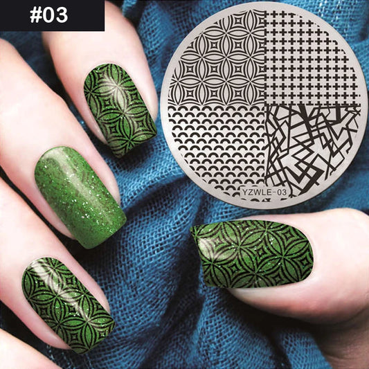 DIY Nail Art Stamping Plates – Flower, Geometry, Animal & Leaf Design Templates