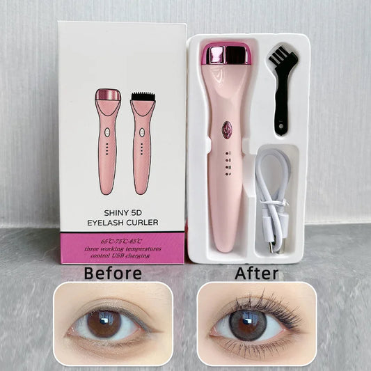 Electric Heated Eyelash Curler – Long-Lasting Heat Curling Tool for Beautiful Lashes