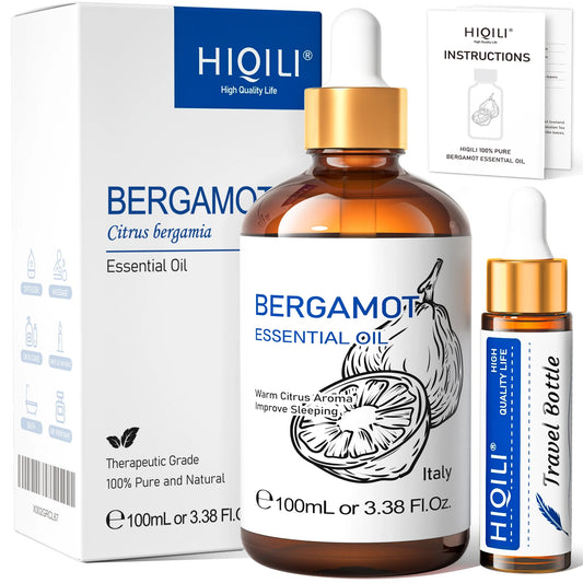 HIQILI Therapeutic Grade Essential Oil – 100ml Aromatherapy Oil for Massage & Relaxation