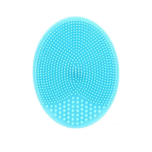 1pc Silicone Face & Baby Shampoo Brush – Soft Round Brush for Pore Cleansing & Gentle Bathing