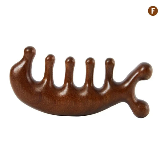 Therapy Massage Comb – Natural Gua Sha Massager for Scalp, Face & Body