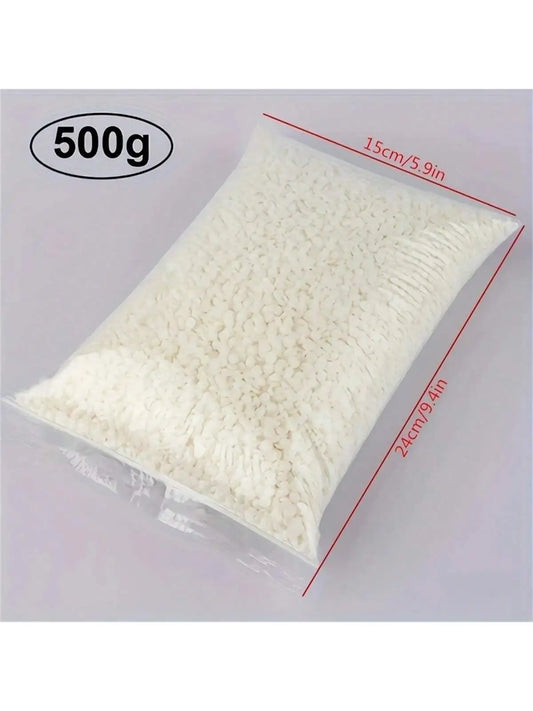 200g/500g Natural Soy Wax Granules – 100% Pure Candle Making Raw Material (No Additives)