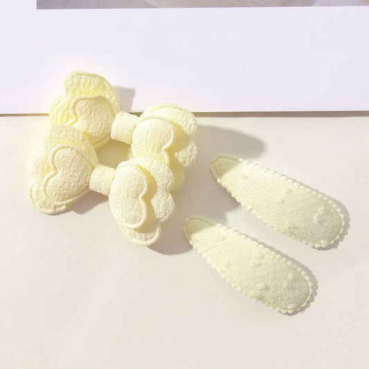 4PCS Cute Hair Bow Clip Set – Sweet Hairpins for Infants, Toddlers & Girls