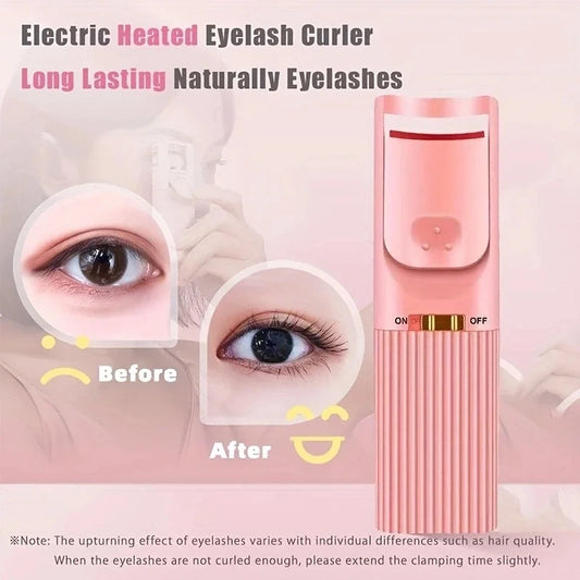Electric Heated Eyelash Curler – Long-Lasting Curling Device for Perfect Lashes
