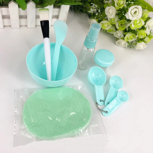 9pcs Face Mask Mixing Bowl Set – DIY Skincare Tool Kit for Girls & Women