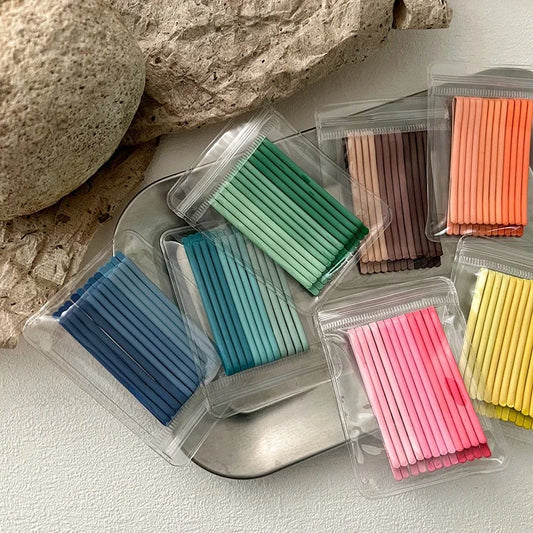 12pcs Candy Color Metal Hair Clips – Wavy Bobby Pins for Women & Girls
