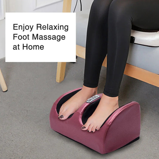 Electric Foot Massager – Heated Shiatsu Kneading with Hot Compression for Pain Relief & Relaxation