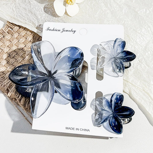 18Pcs Egg Flower Hair Clips – Gradient Candy Color Hair Accessories for Daily Styling