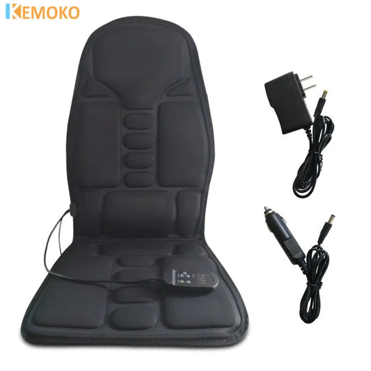 Car/Home/Office Full-Body Massage Cushion – Heated Vibrating Therapy Seat with 7 Motors