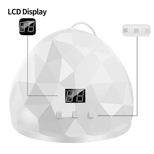 LULAA UV Nail Polish Lamp – Gel Curing Lamp with 3 Timer Settings & Auto Sensing