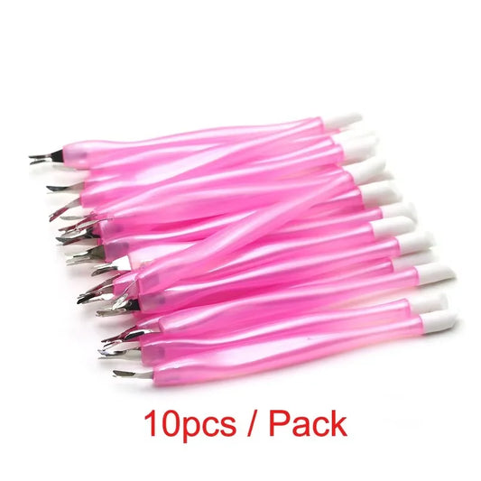 5PCS/10PCS Manicure Nail Cuticle Care Tool Set – Stainless Steel UV Gel Polish Pusher & Remover