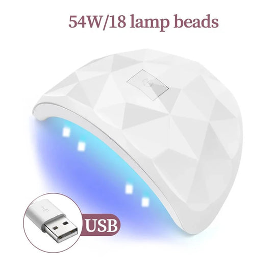 LULAA UV Nail Polish Lamp – Gel Curing Lamp with 3 Timer Settings & Auto Sensing