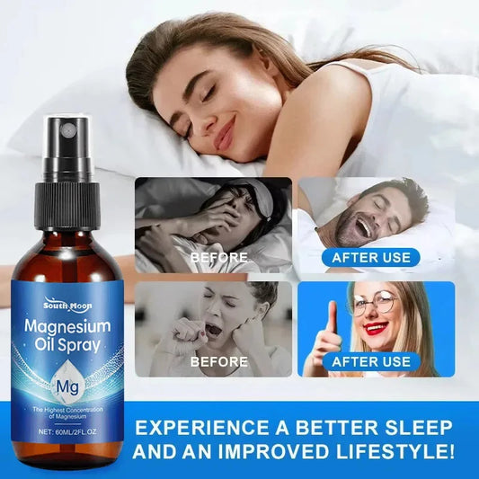 Organic Magnesium Oil Spray – 100% Natural Body Relaxation & Muscle Care (60ml)