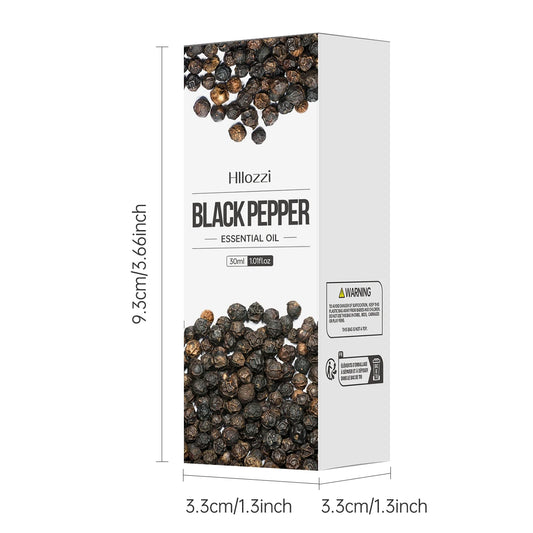 30ml Black Pepper Essential Oil – Pure Aromatherapy Oil for Stress Relief & Diffusion