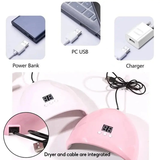 USB Nail Phototherapy Lamp – 36W UV LED Nail Curing Machine with Infrared Sensor