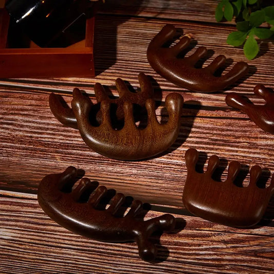 Therapy Massage Comb – Natural Gua Sha Massager for Scalp, Face & Body