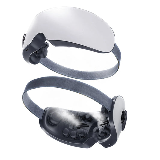 Atomized Steam Eye Massager – Heated & Vibration Bluetooth Eye Mask with 5 Modes for Moisturizing & Sleep Aid