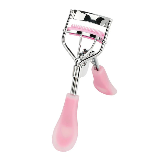 Silicone Handle Eyelash Curler – Wide-Angle Lash Tool for Beginners