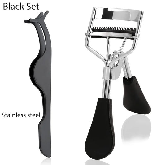 Portable Stainless Steel Eyelash Curler – Natural Lift Beauty Tool for False & Real Lashes