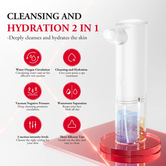 ANLAN Electric Water Vacuum Blackhead Remover – Hydro Pore Cleaner & Skincare Device