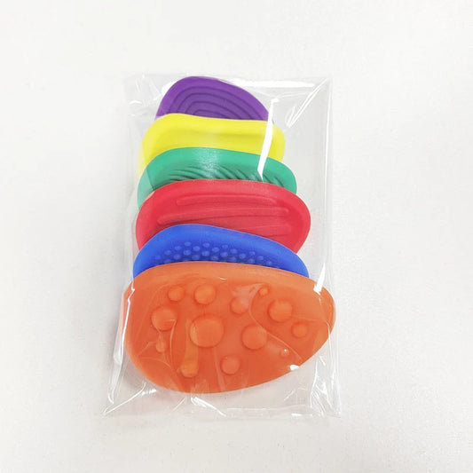 6PCS Fidget Sensory Stones – Silicone Worry Stones for Kids & Adults with ADHD, Autism, and Anxiety
